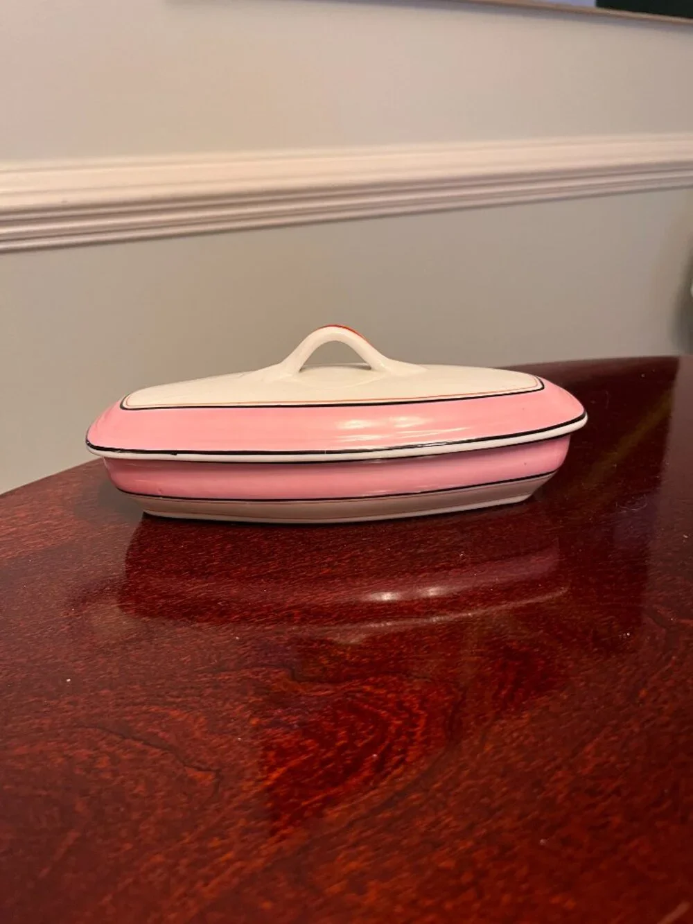 Vintage Antique Porcelain Razor/Toothbrush Tray GINORI